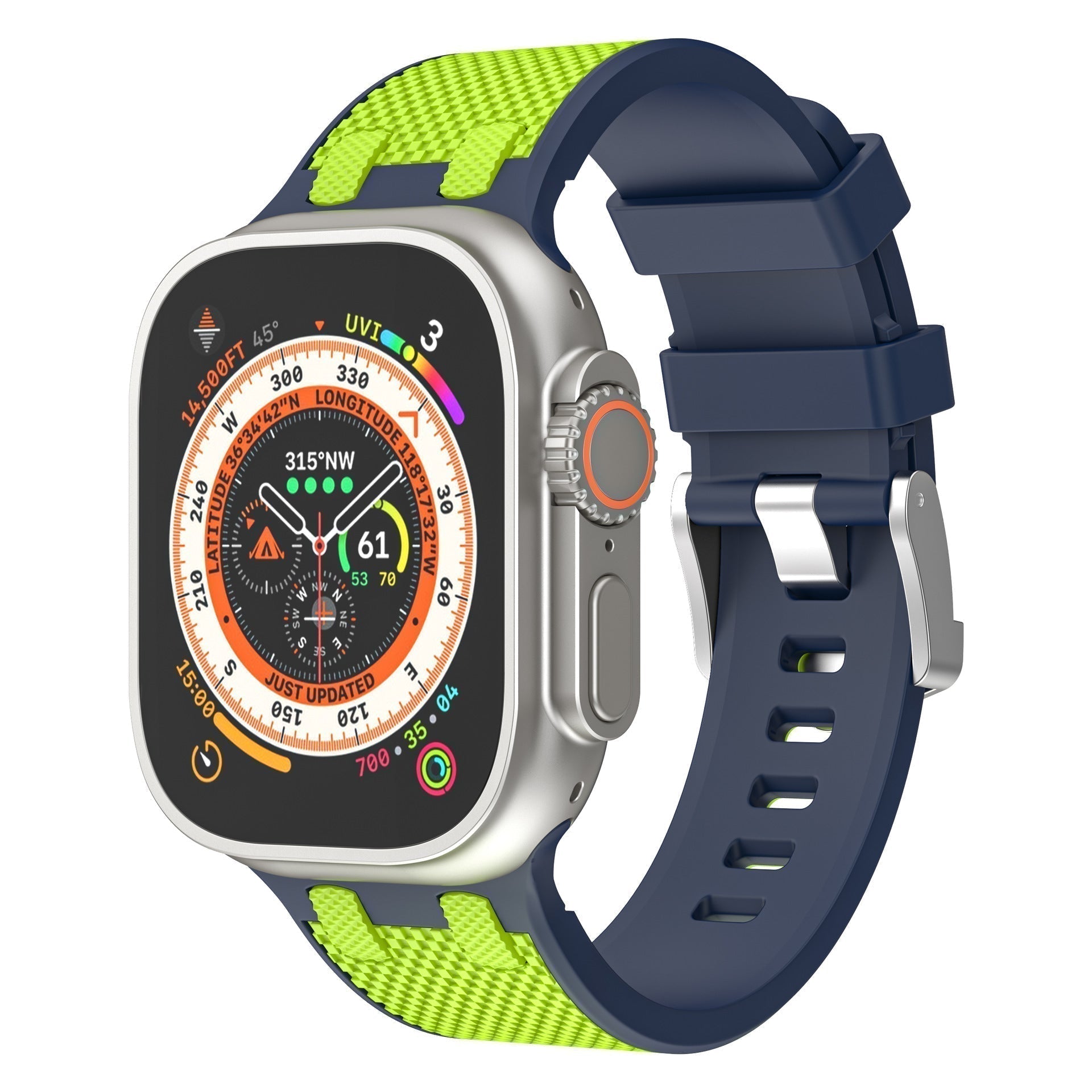 NovaFlex Silicone Band for Apple Watch Two-Tone Comfort Fit