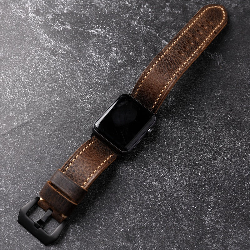 Astravale Handmade First Grain Cowhide Strap for Apple Watch