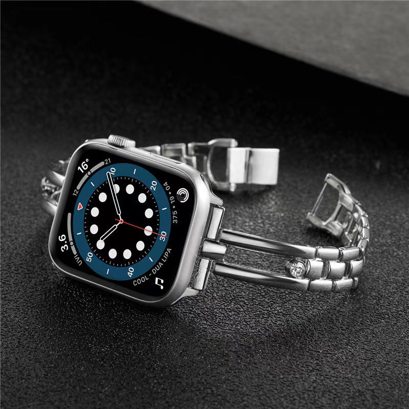 AuroraLux Diamond Hollow Round Band For Apple Watch