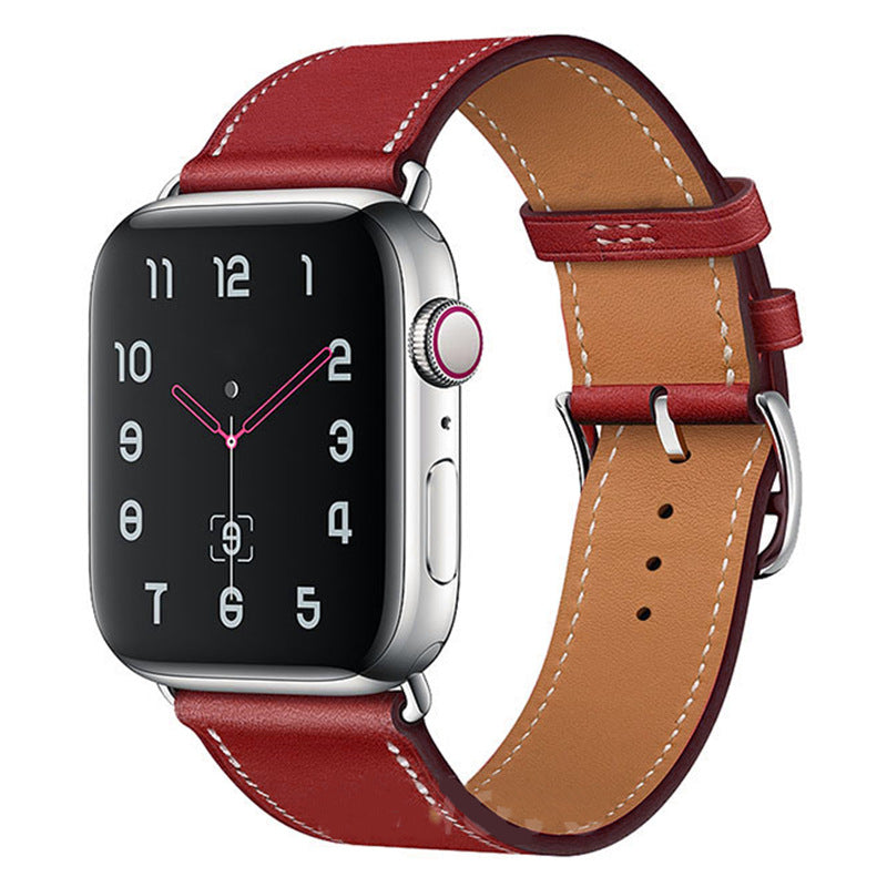 Averon Genuine Leather Hand-Stitched Strap for Apple Watch