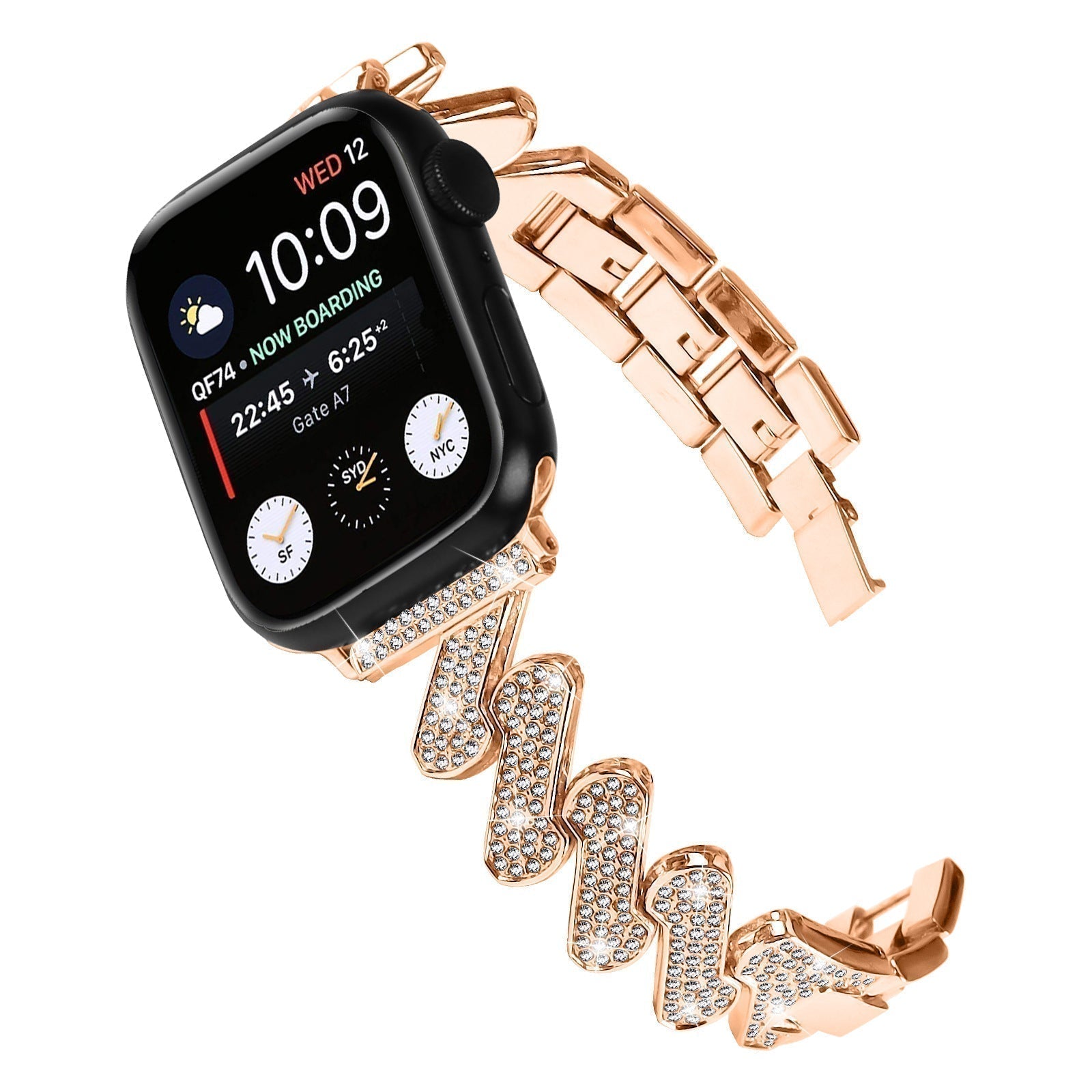 AeroLink Stainless Steel Apple Watch Bracelet Band Premium