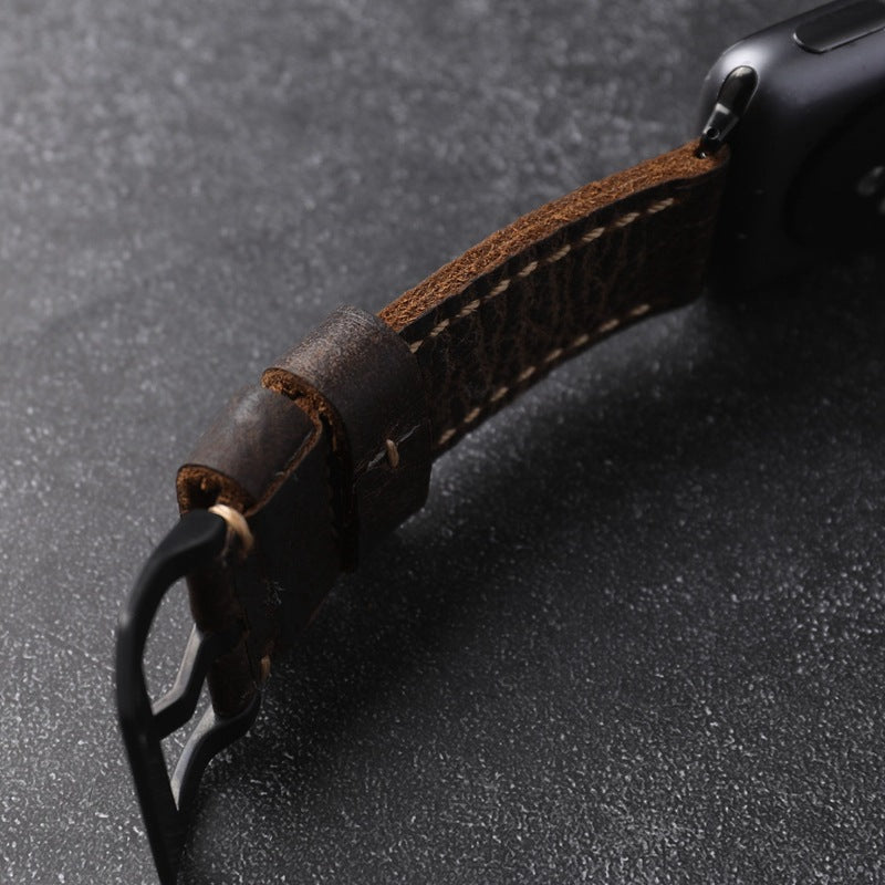 Astravale Handmade First Grain Cowhide Strap for Apple Watch