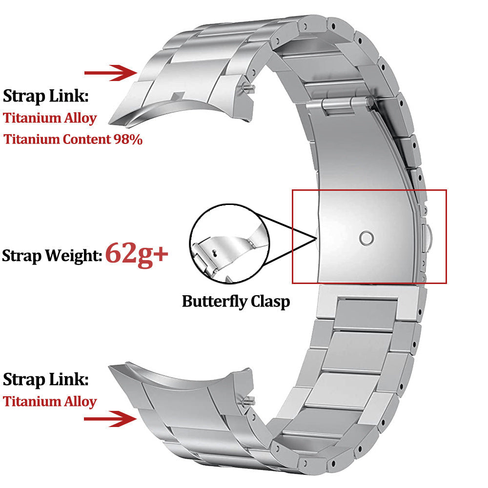 Aurora Titanium Strap for Galaxy Watch 4 to 7 Pro Grade 2