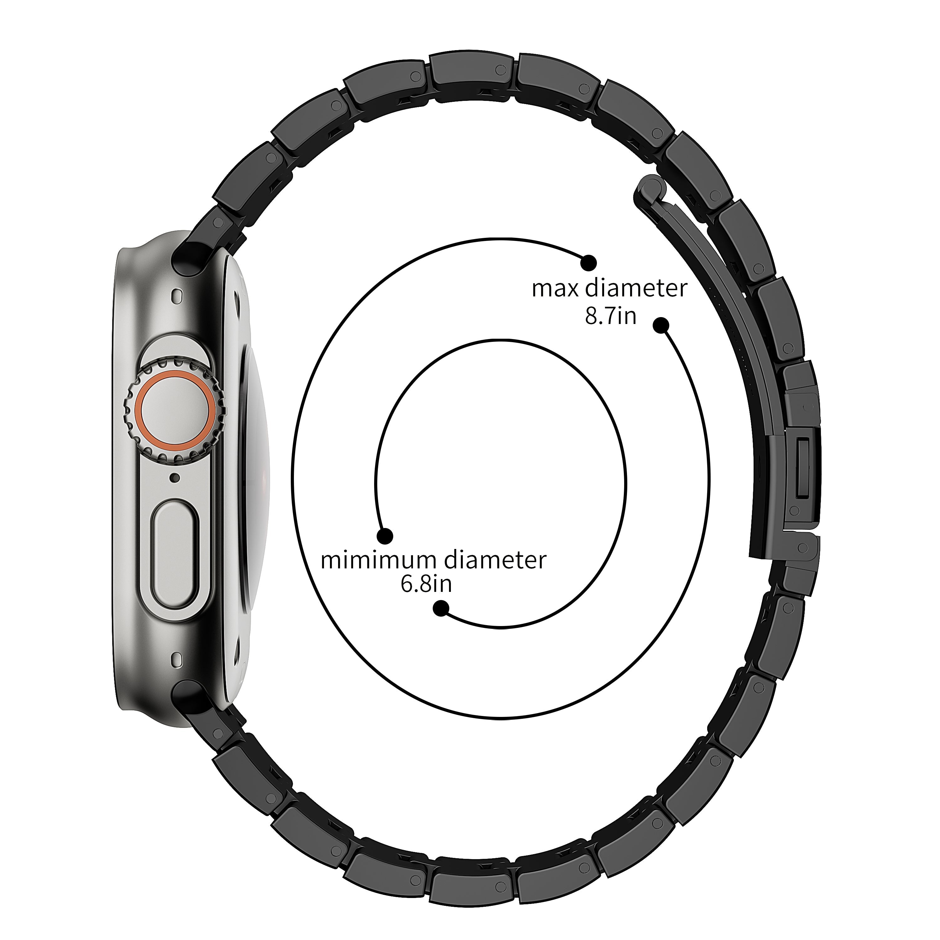 AuroraLink Stainless Steel Band For Apple Watch Ultra