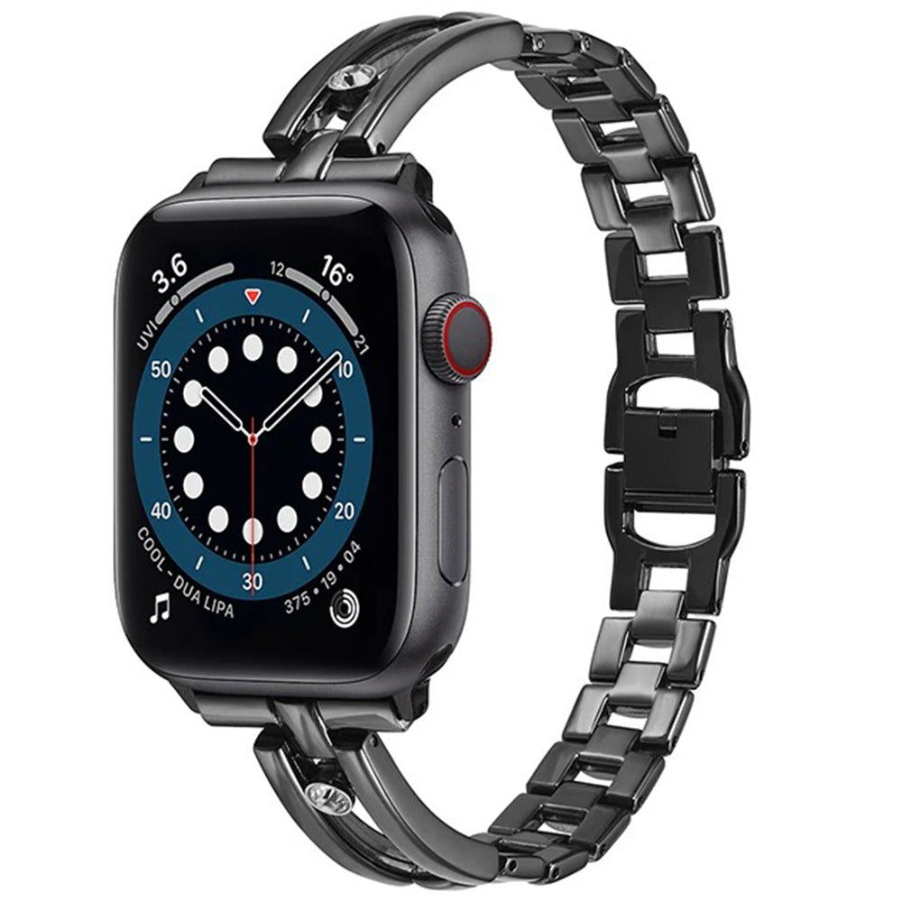 AuroraLux Diamond Hollow Round Band For Apple Watch