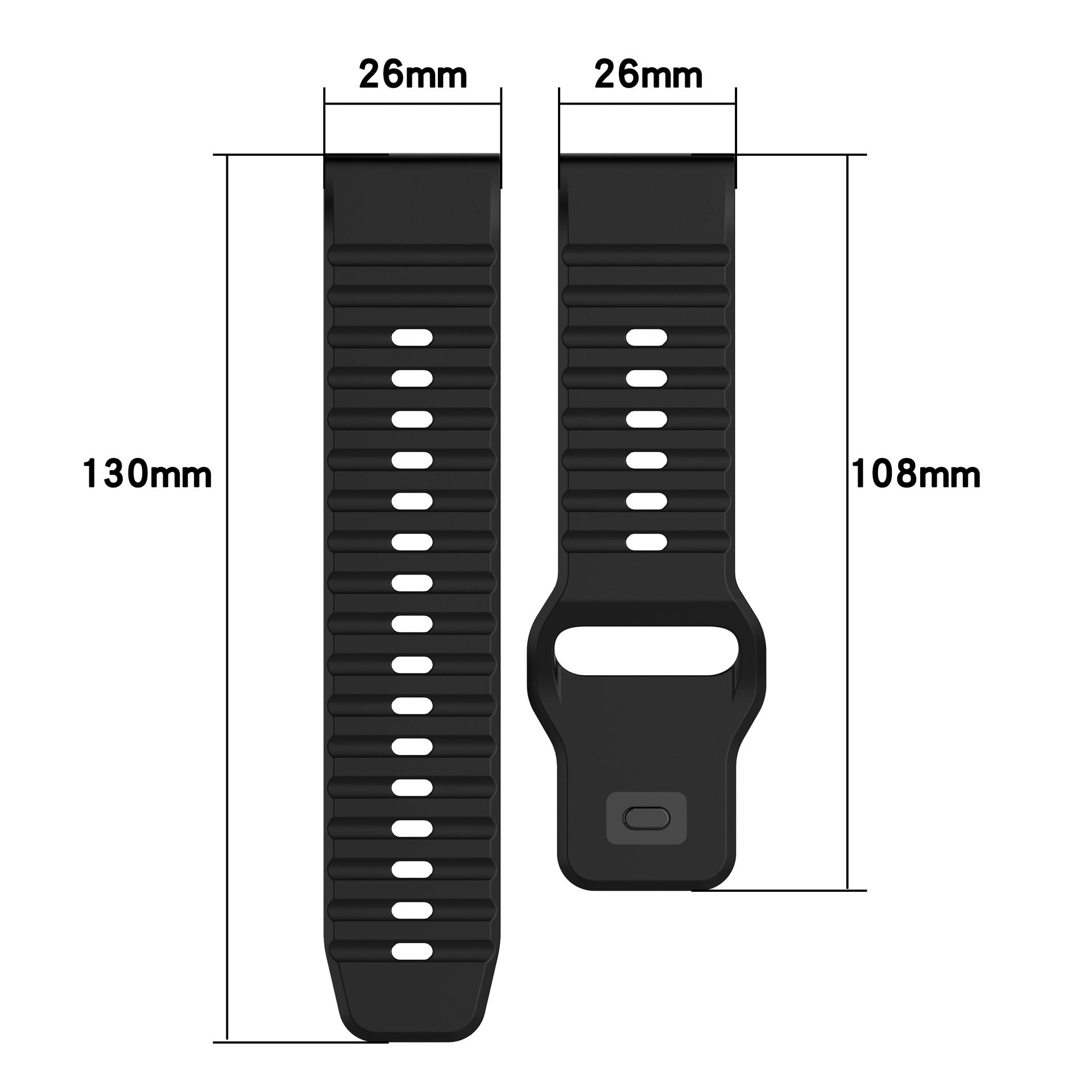 AeroFlex Pro Silicone Strap For Garmin Fenix 8/7X/6X