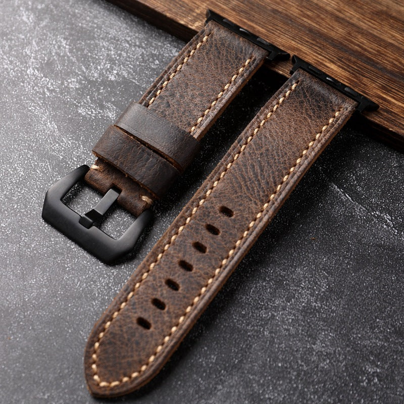 Astravale Handmade First Grain Cowhide Strap for Apple Watch