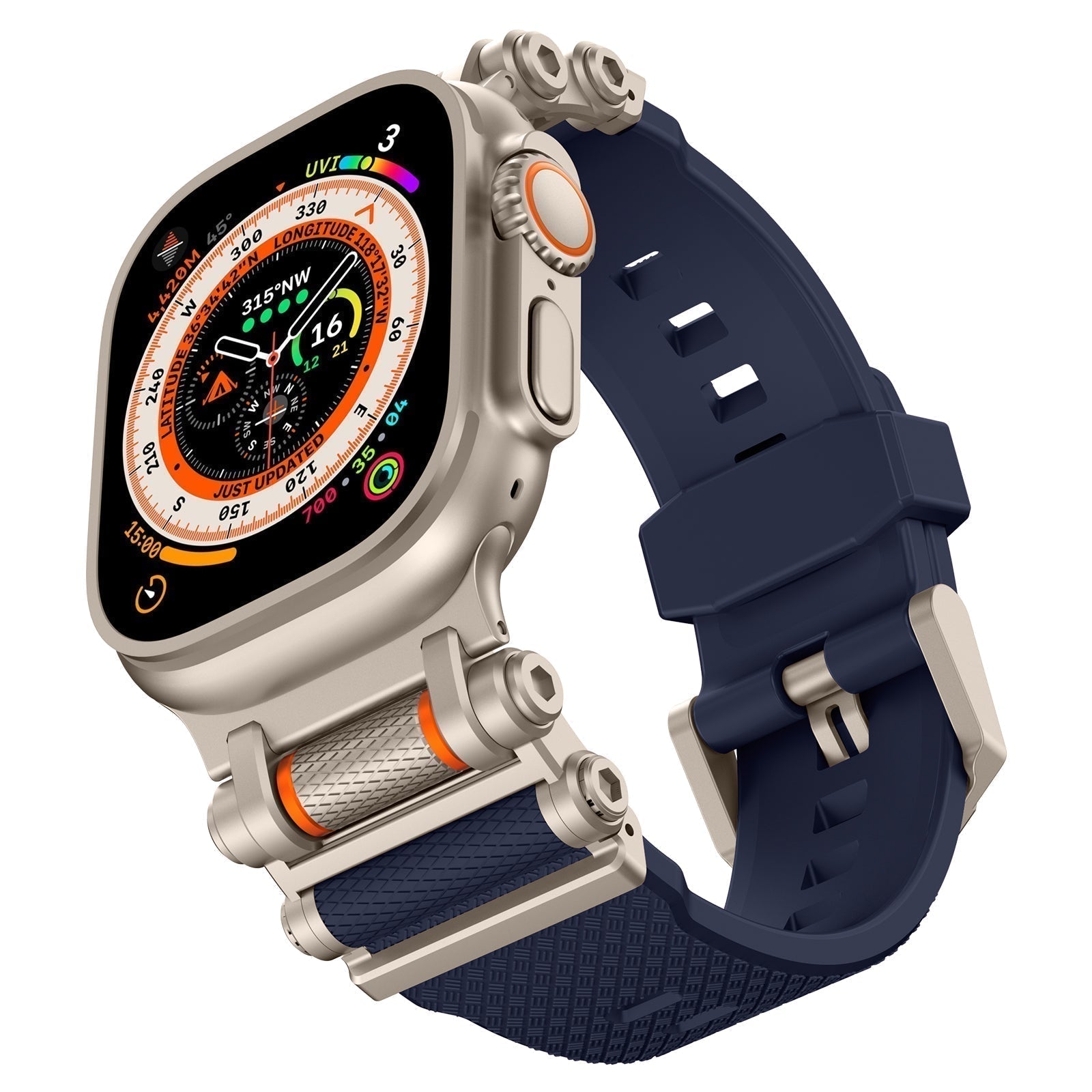 AeroFlex FKM Rubber Swivel Strap For Apple Watch Band