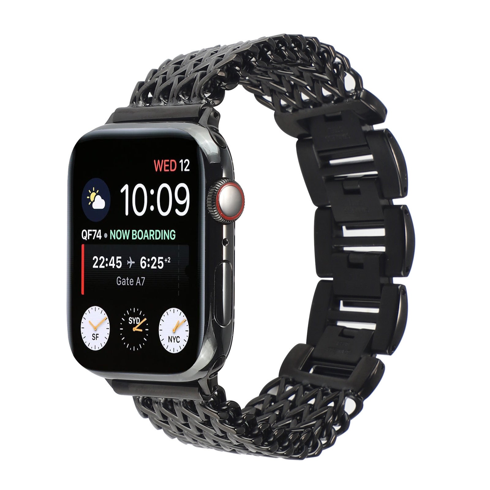 Azure Mermaid Motif Steel Apple Watch Strap Gift Ready