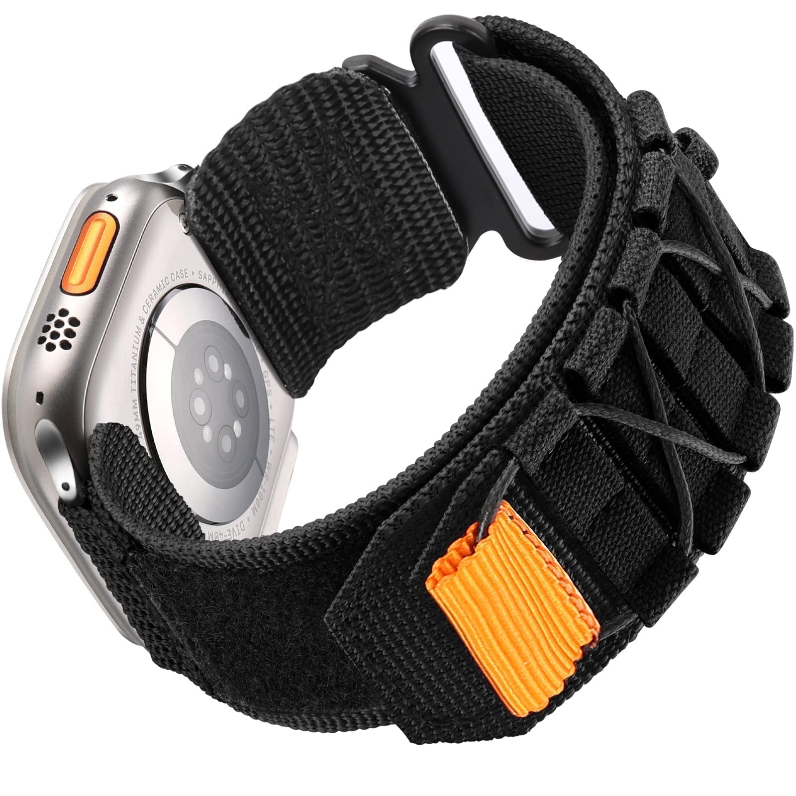 TrailForge Nylon Canvas Loop Velcro Strap For Apple Watch