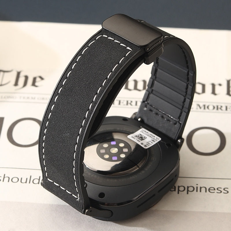 NovaGear Magnetic Leather-Silicone Strap for Ultra Watch