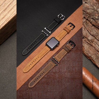 LumenCraft Vintage Leather Strap for Apple Watch Frosted