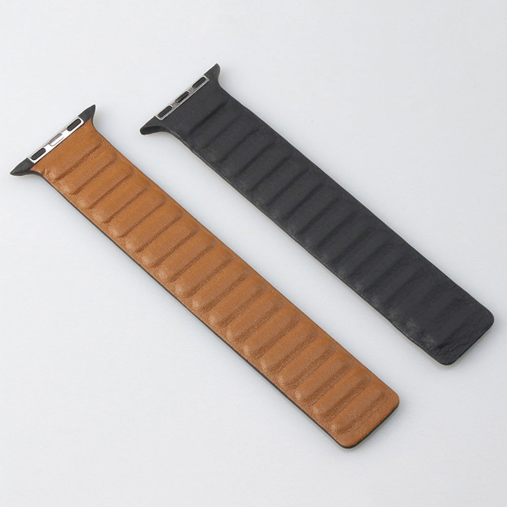 NovaLink Magnetic Leather Link Band For Apple Watch Elite
