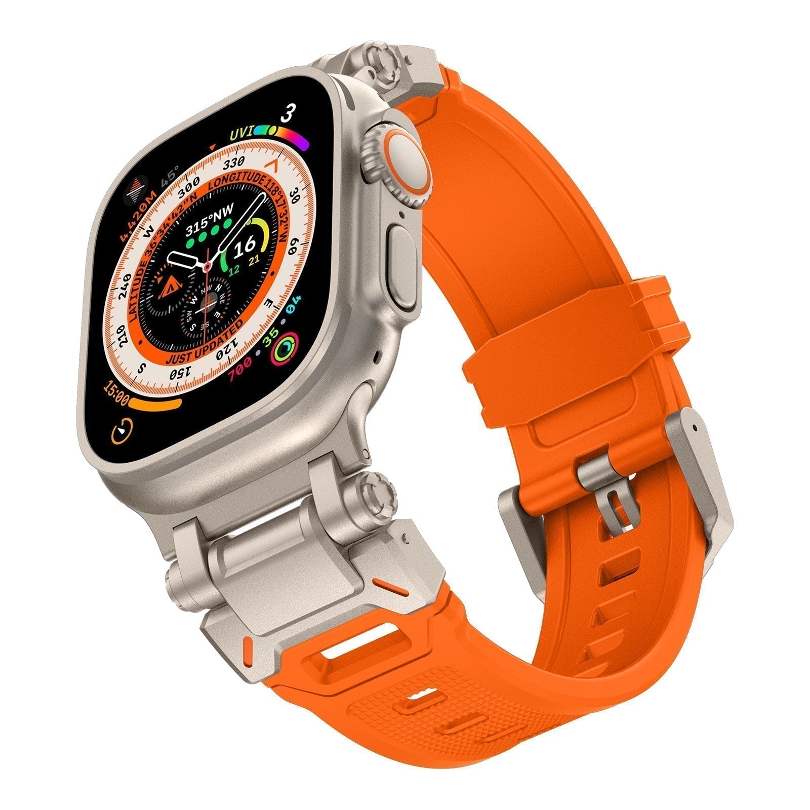 NovaGuard Fluoro Rubber Apple Watch Strap UV Resistant