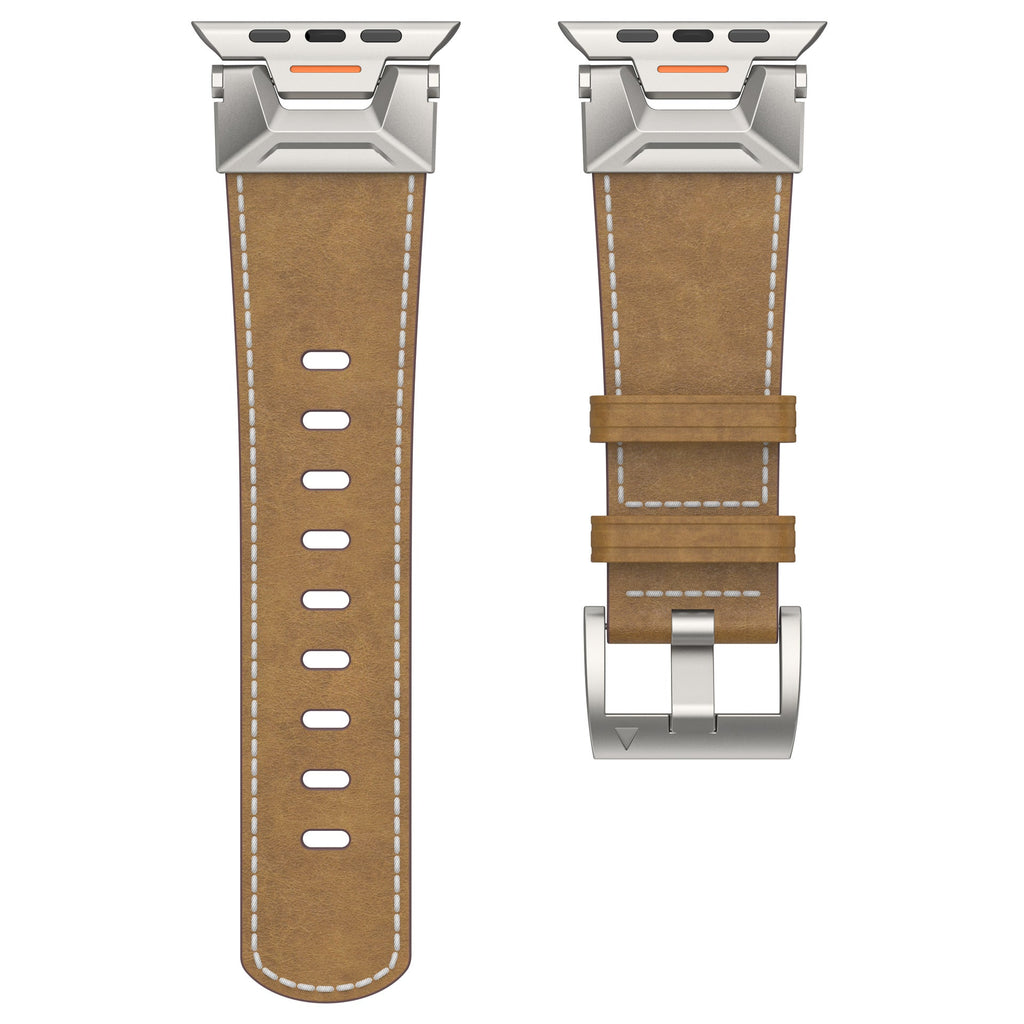 Pioneer Leather Strap for Aurora Smartwatch Titanium Buckle
