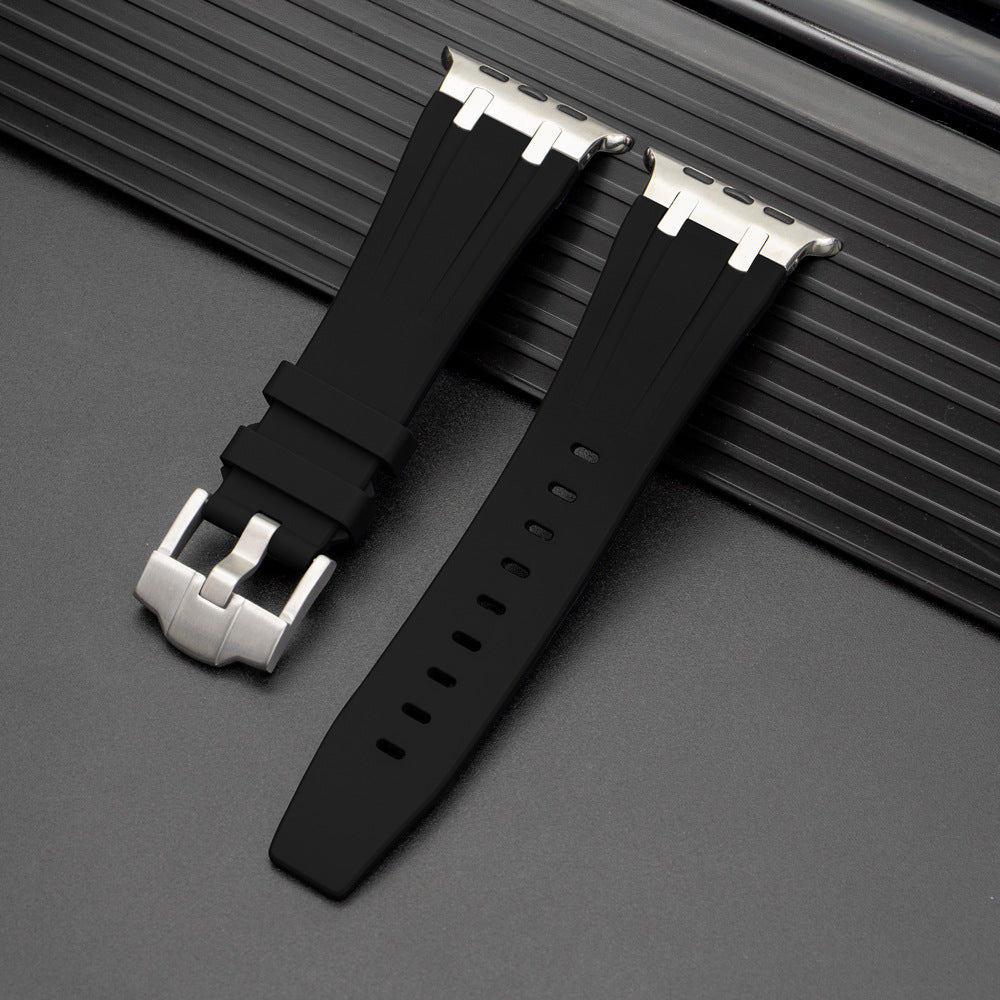AuroraCraft Silicone Band With Metal End For Apple Watch Edition