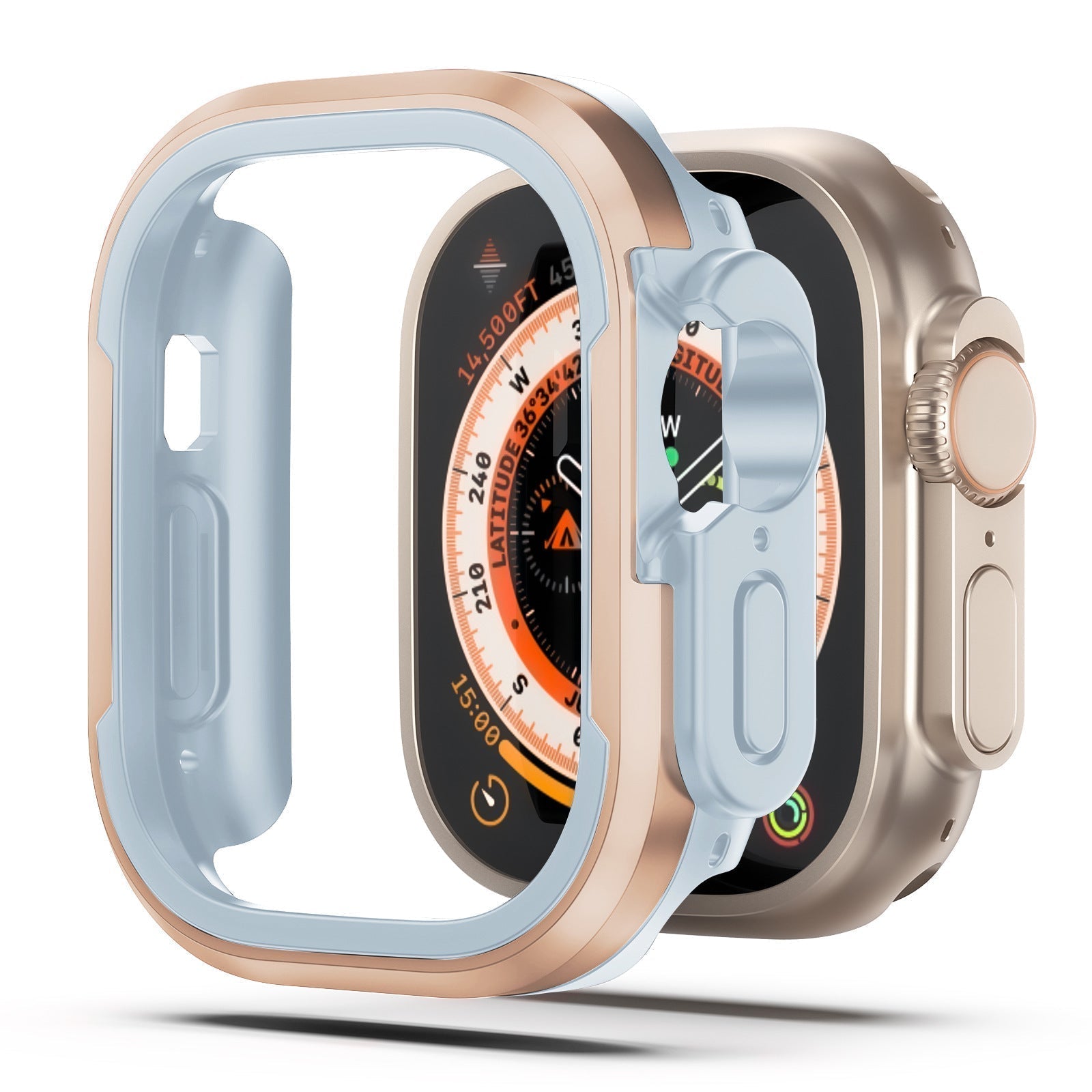 ElementShield Aluminum Alloy Bumper Case For Apple Watch