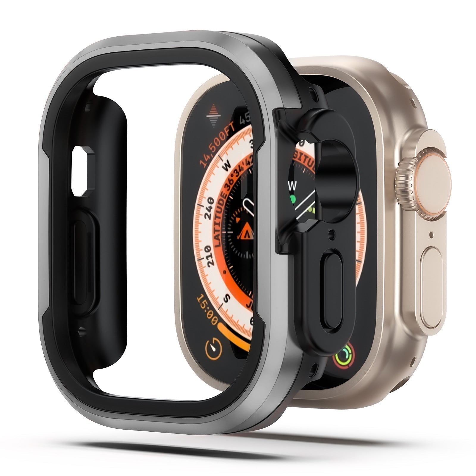 ElementShield Aluminum Alloy Bumper Case For Apple Watch