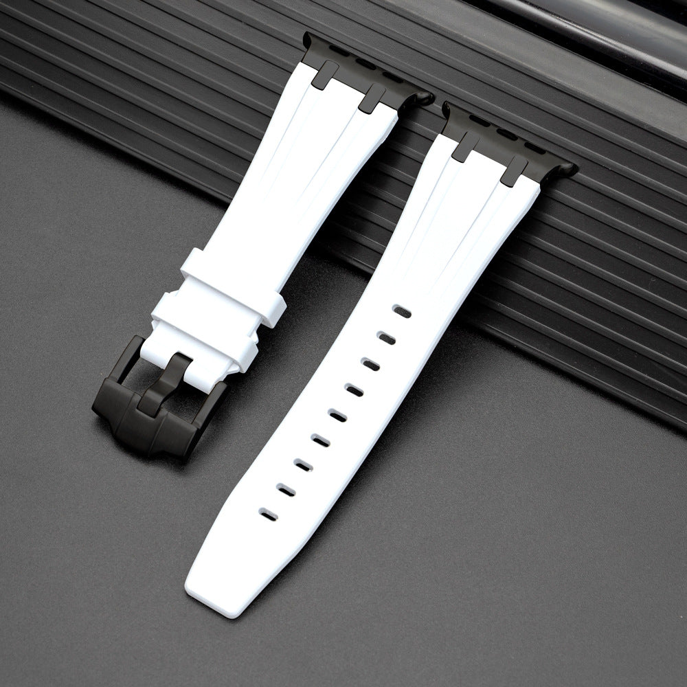 AuroraCraft Silicone Band With Metal End For Apple Watch Edition