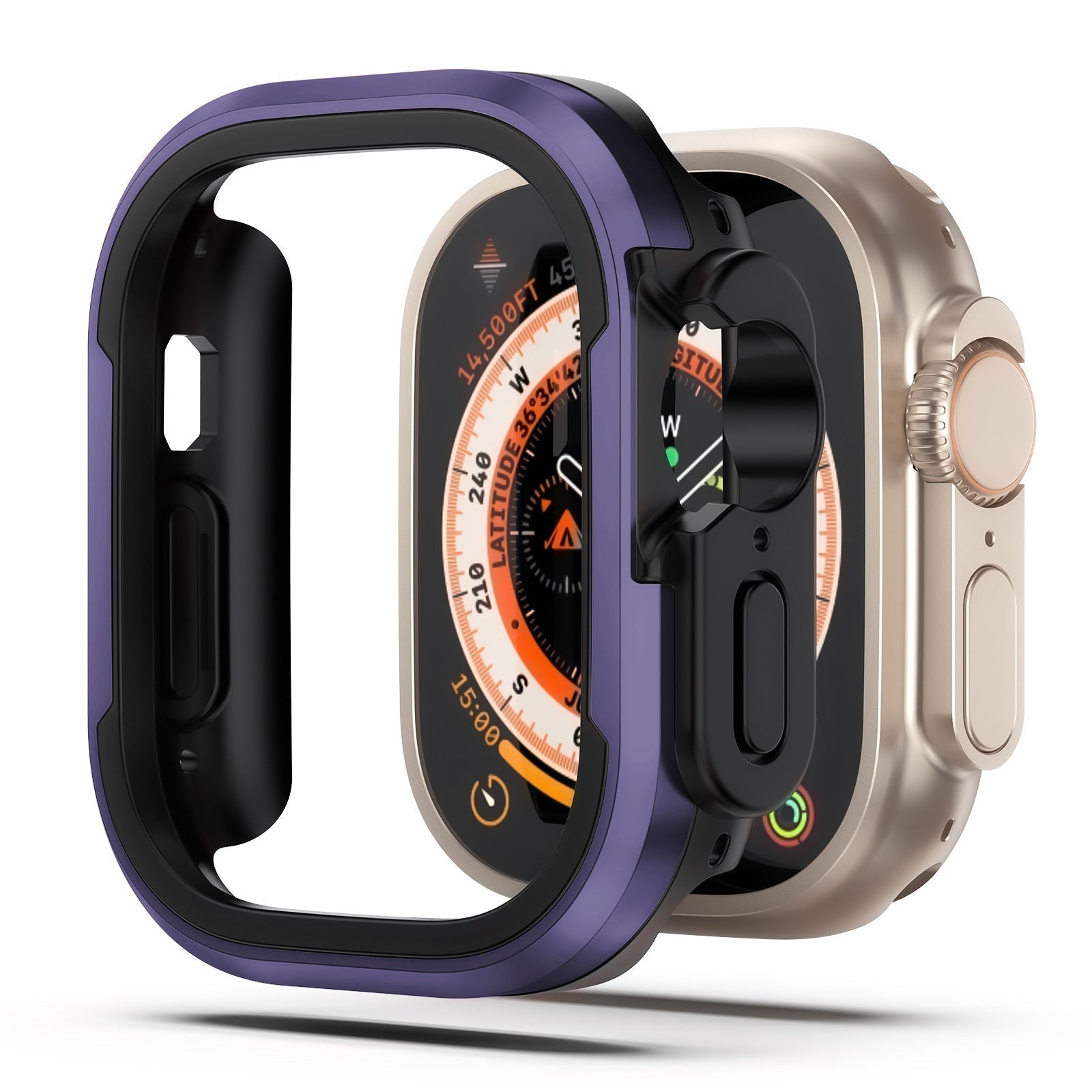 ElementShield Aluminum Alloy Bumper Case For Apple Watch