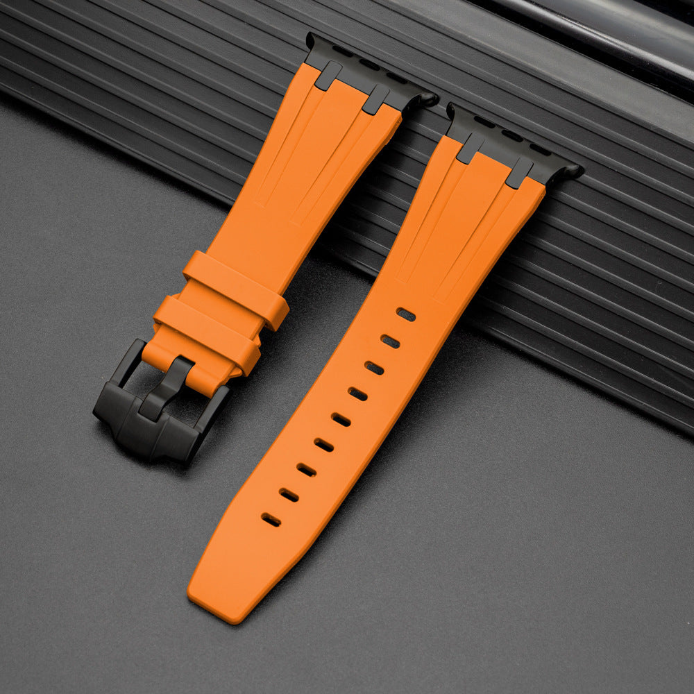 AuroraCraft Silicone Band With Metal End For Apple Watch Edition
