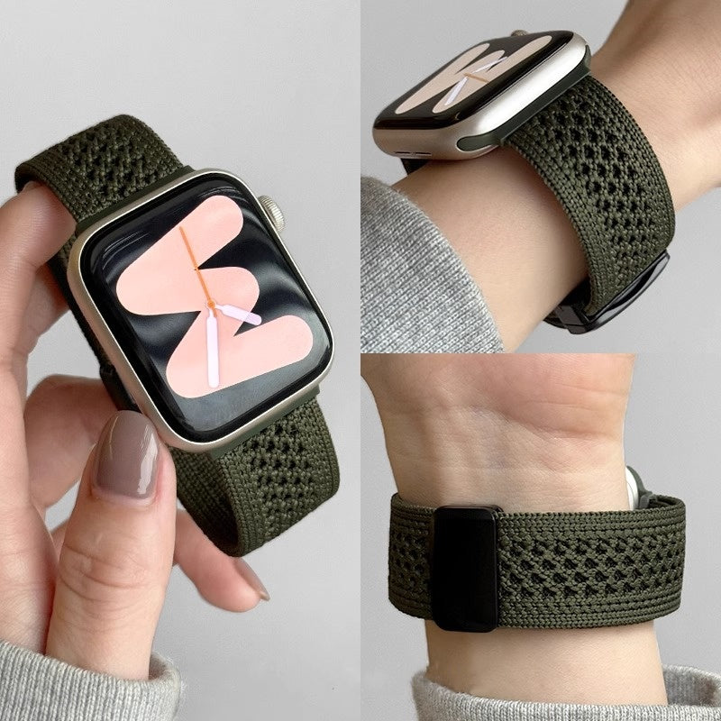AeroFlex Mesh Nylon Loop With Magnetic Clasp for Apple Watch
