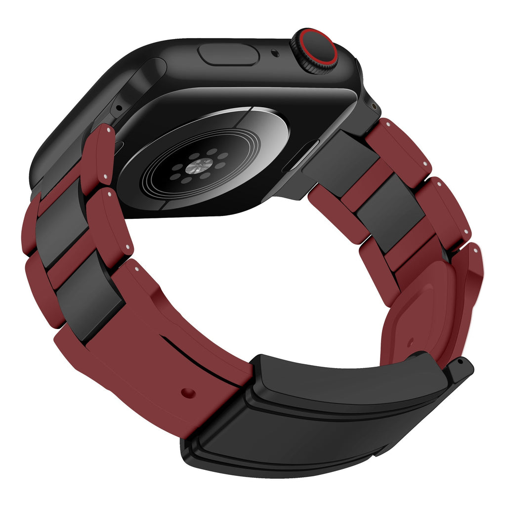 Magnetic Snap Stainless Steel Silicone Band For Nova Watch