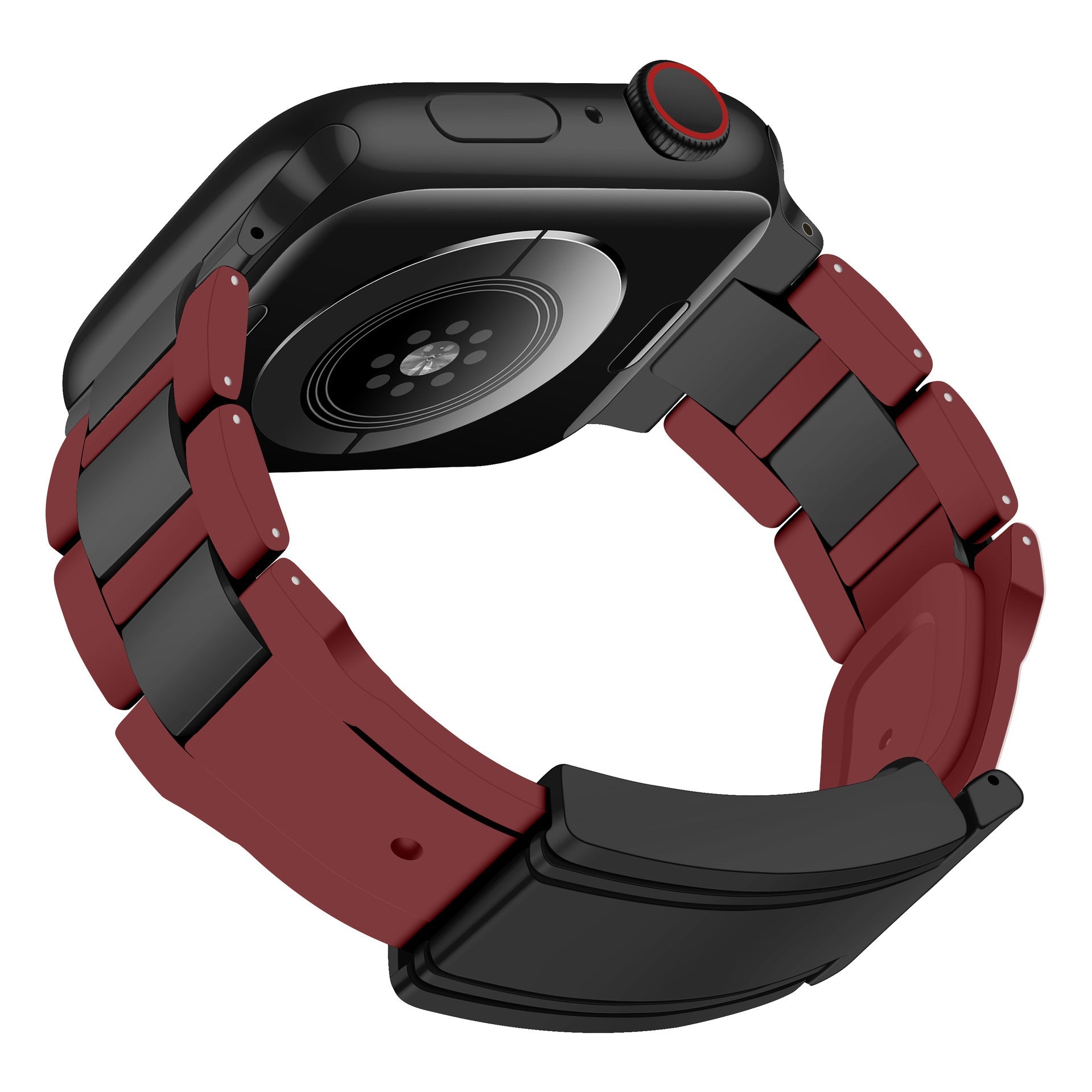 Magnetic Snap Stainless Steel Silicone Band For Nova Watch