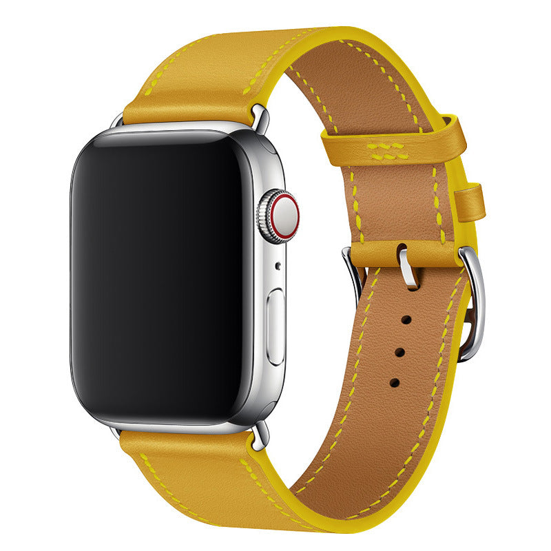 Averon Genuine Leather Hand-Stitched Strap for Apple Watch