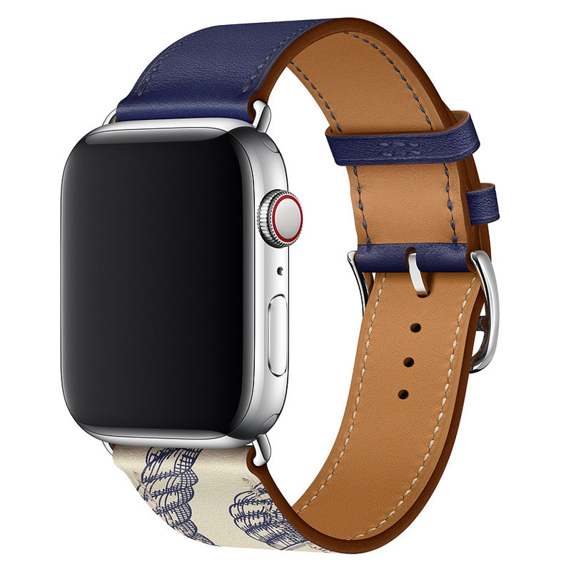 Averon Genuine Leather Hand-Stitched Strap for Apple Watch
