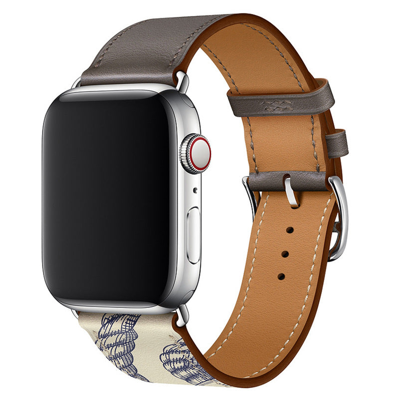 Averon Genuine Leather Hand-Stitched Strap for Apple Watch