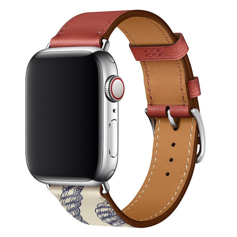 Averon Genuine Leather Hand-Stitched Strap for Apple Watch