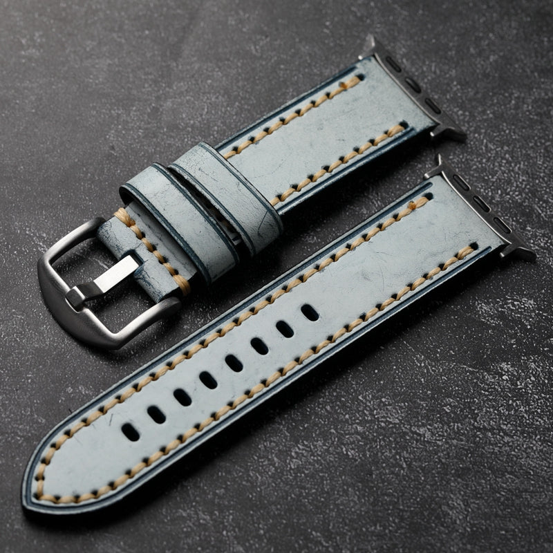 AuroraCraft Leather Watch Strap for Apple Watch Handmade