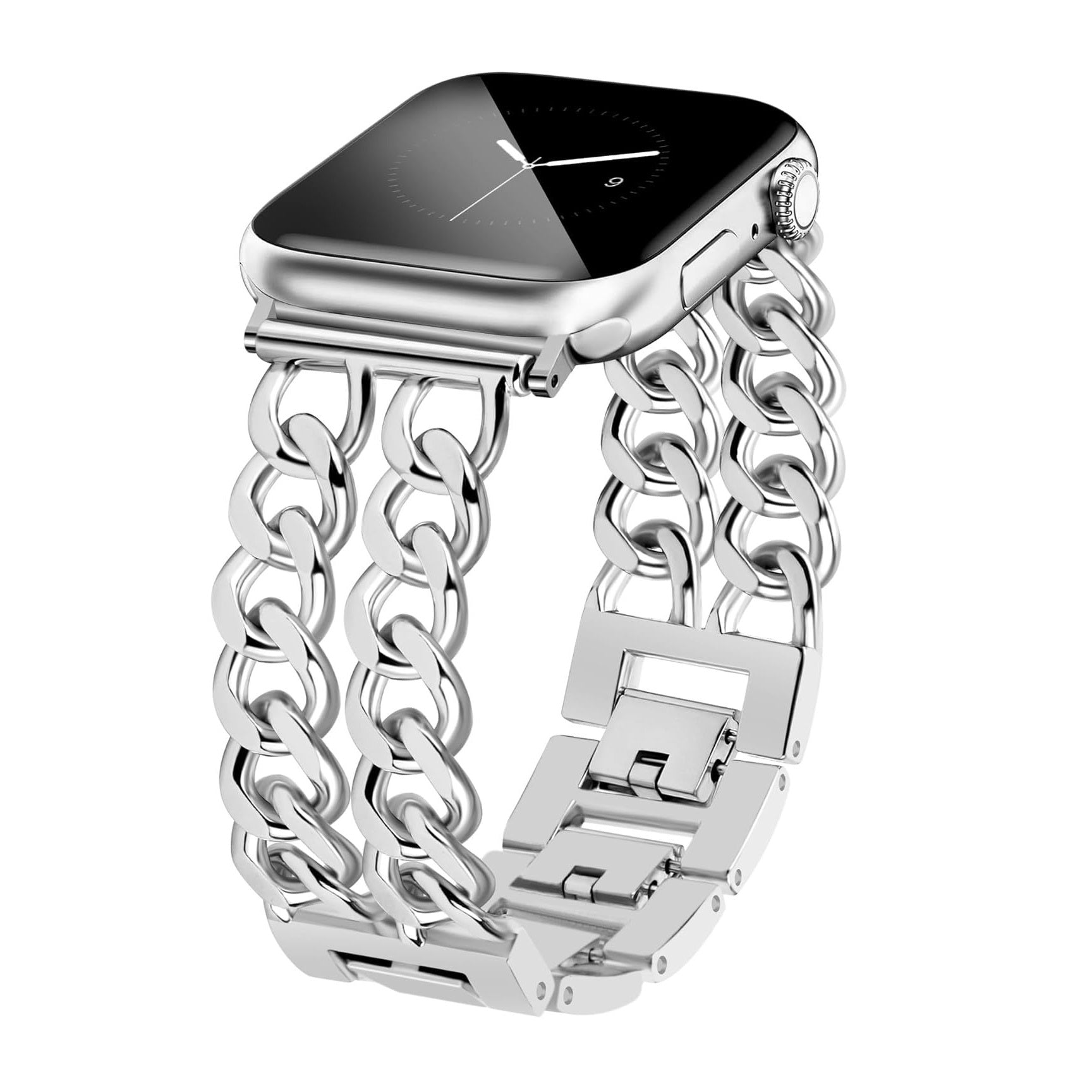 Two-Row Premium Stainless Steel Link Strap For Apex Smartwatch