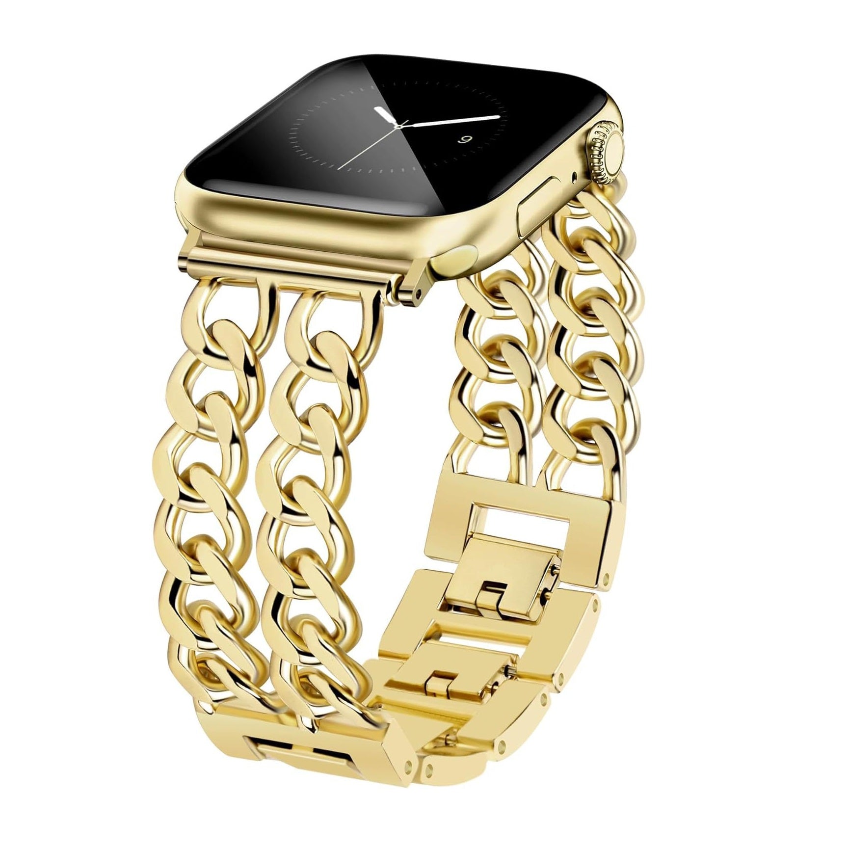 Two-Row Premium Stainless Steel Link Strap For Apex Smartwatch