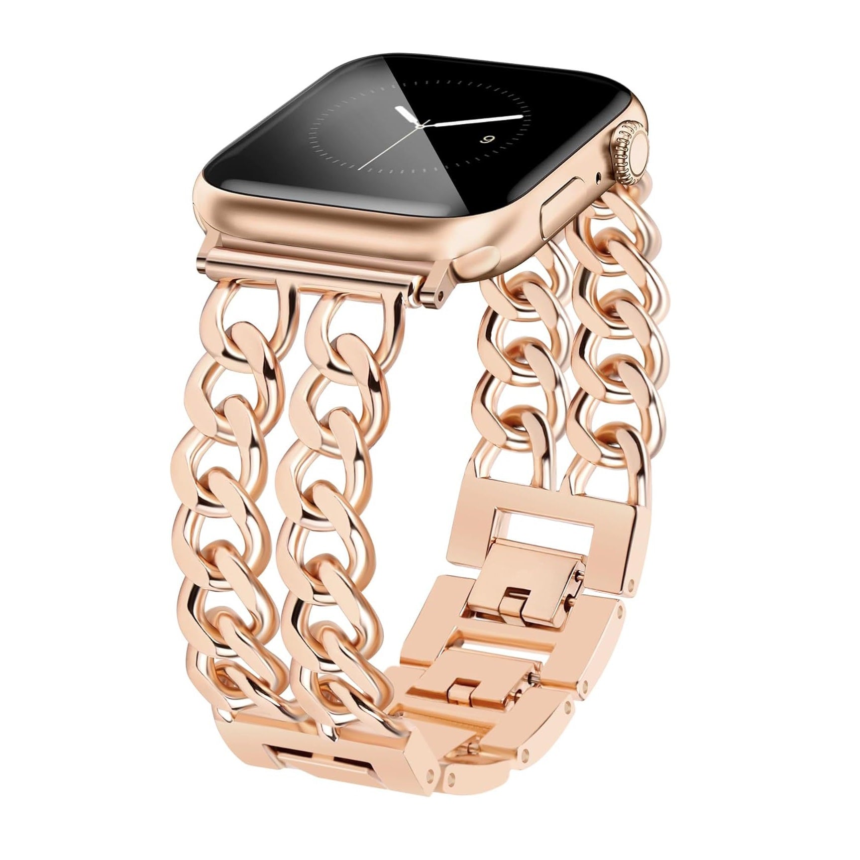 Two-Row Premium Stainless Steel Link Strap For Apex Smartwatch