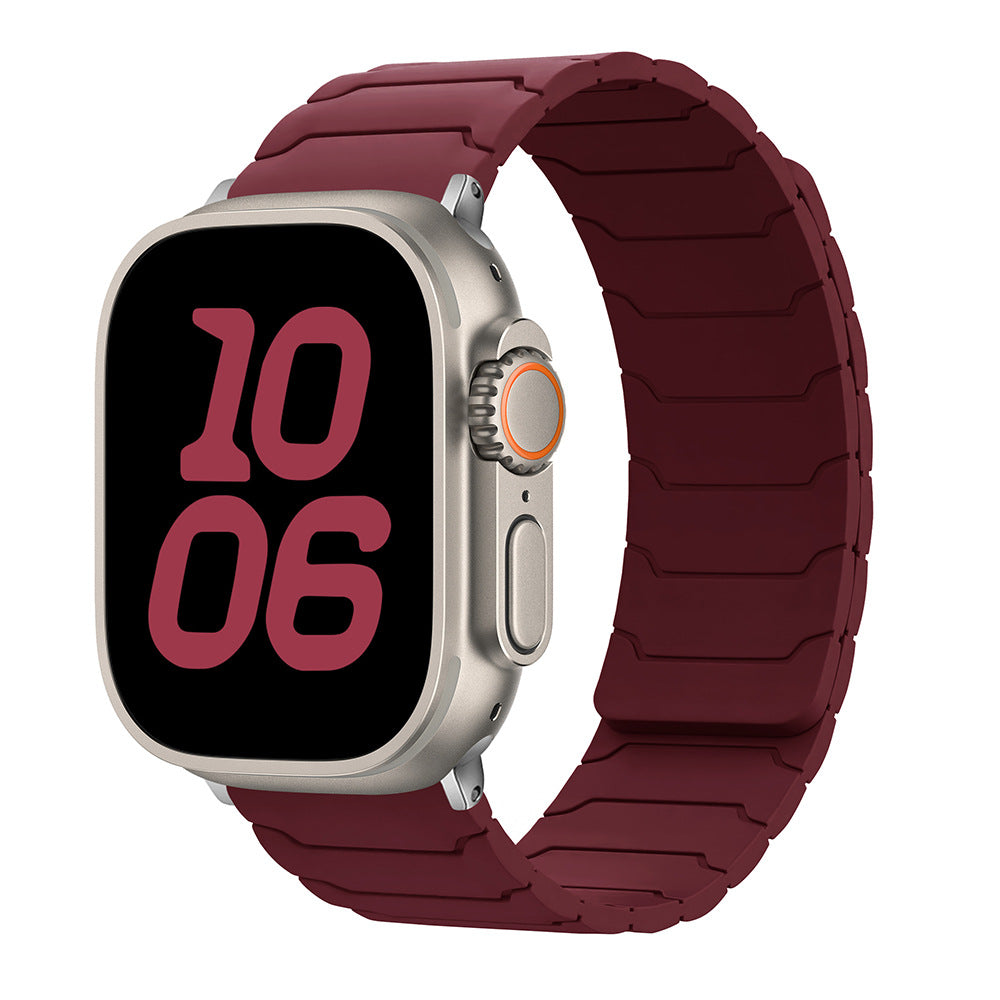 NovaShield Silicone Magnetic Strap For Apple Watch