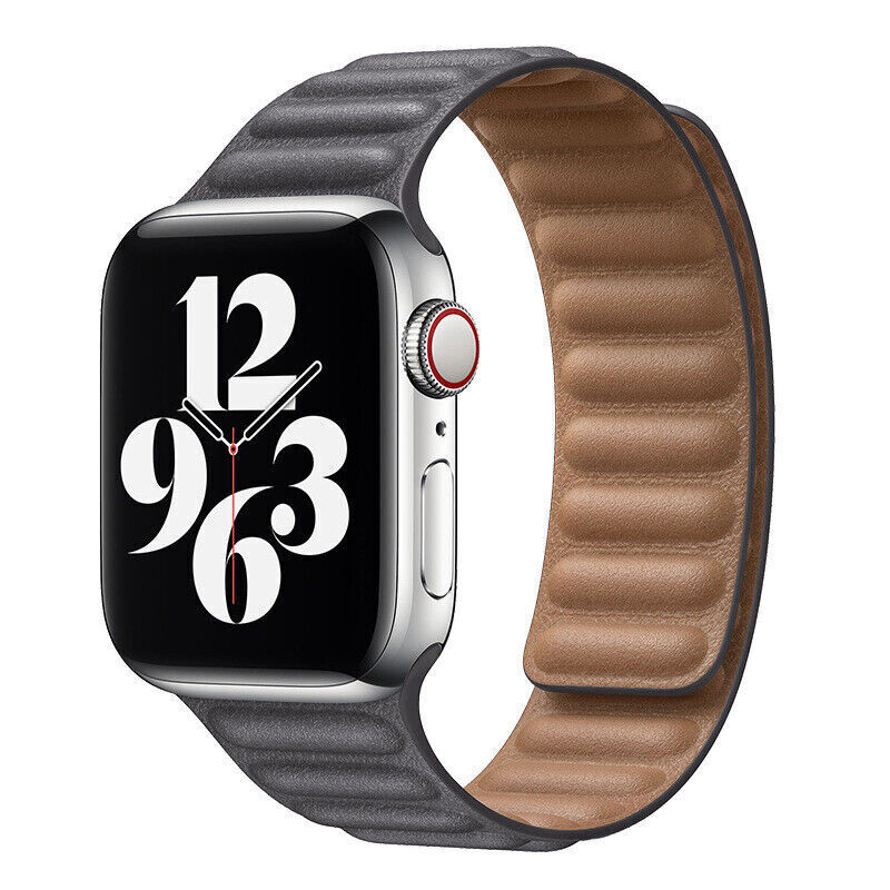 NovaLink Magnetic Leather Link Band For Apple Watch Elite