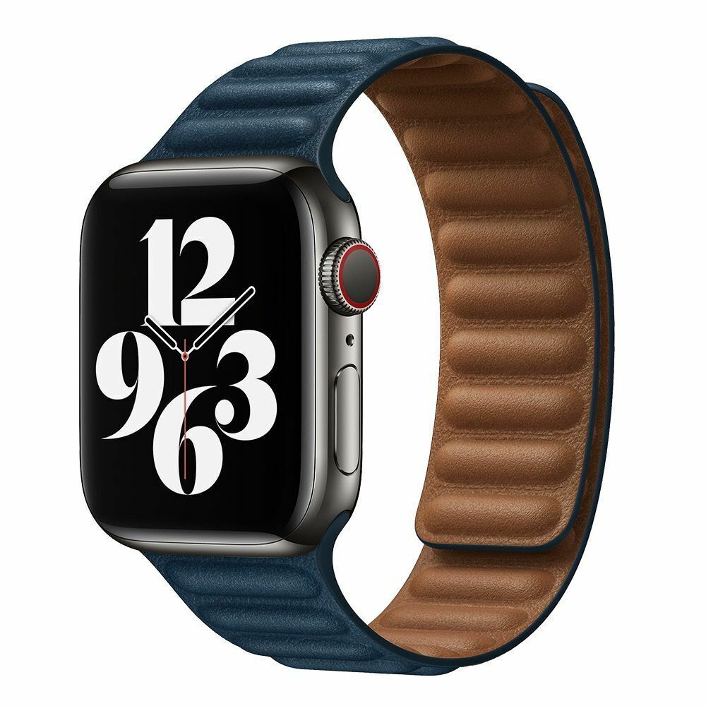NovaLink Magnetic Leather Link Band For Apple Watch Elite